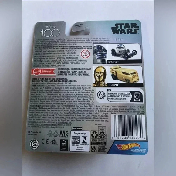 Hot Wheels Disney 100 Die-Cast Car - Star Wars C-3PO - BRAND NEW!! - Picture 3 of 3